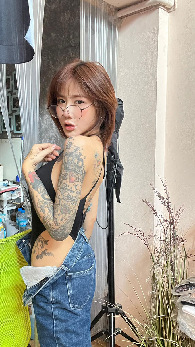วาร์ป น้องนภัสพลอย สาวรอยสักมากเสน่ห์ onlyfans แซ่บซี๊ดน้ำลายไหล 1