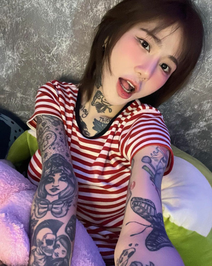 วาร์ป น้องนภัสพลอย สาวรอยสักมากเสน่ห์ onlyfans แซ่บซี๊ดน้ำลายไหล 15