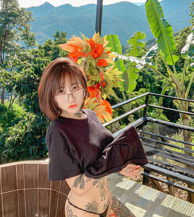 วาร์ป น้องนภัสพลอย สาวรอยสักมากเสน่ห์ onlyfans แซ่บซี๊ดน้ำลายไหล 16